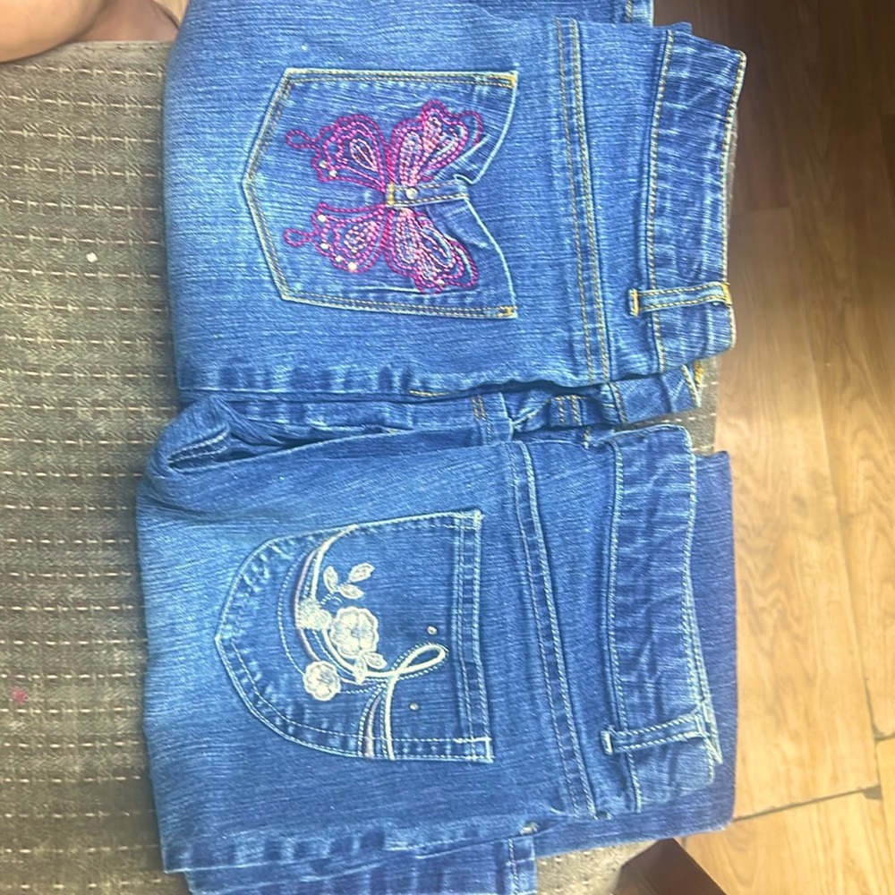 Girl jeans size 14 like new never worn